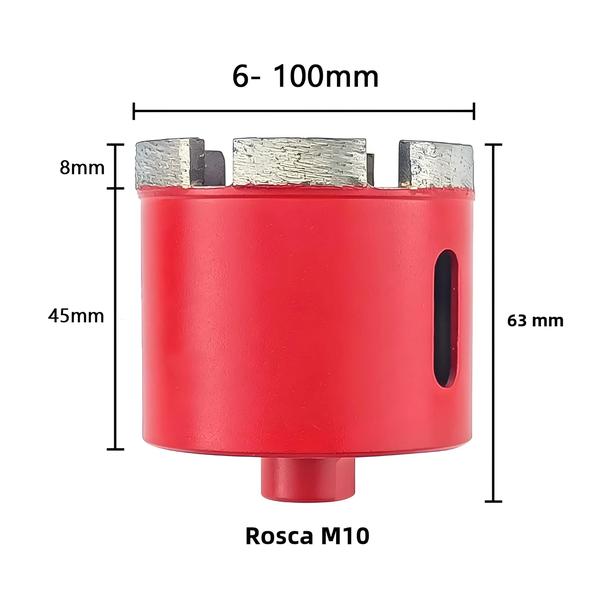 Imagem de Brocas de Diamante para M10 - 6 a 100mm - Para Mármore, Granito, Tijolo e Telha