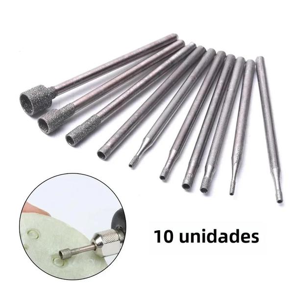 Imagem de Brocas De Núcleo De Haste De Rebarba De Diamante Ferramenta Rotativa Abrasiva Para Telha De Vidro