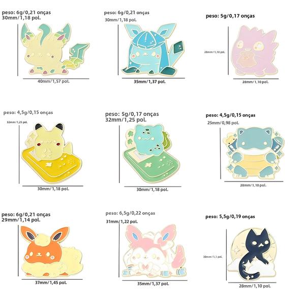 Imagem de Broche Feminino Pokémon Pikachu Esmaltado, Alfinete De Lapela Para Mochilas, Acessório De Joias Da