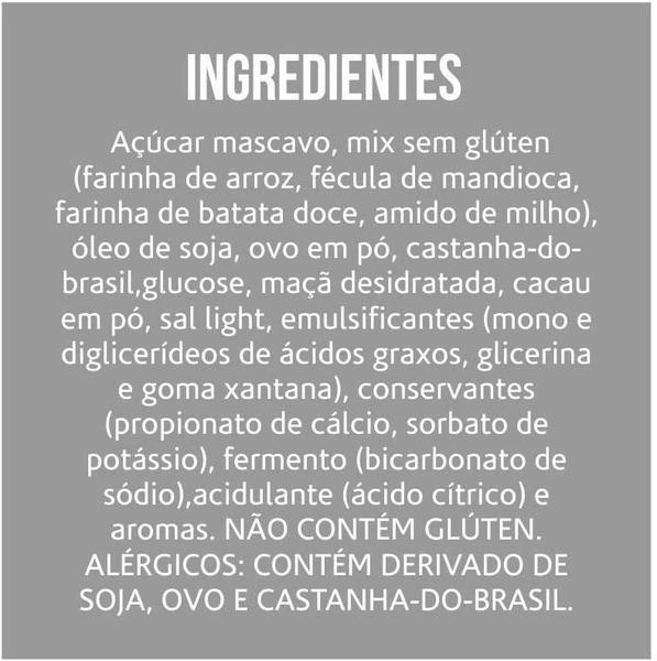 Brownie Caramelo E Castanha Pará Belive Sem Glúten 40G (20X) Imagem de Brownie Caramelo E Castanha Pará Belive Sem Glúten 40G (20X)