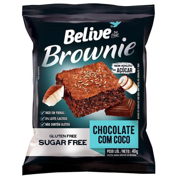 Brownie Chocolate Coco Zero Belive 40G - 10 Unidades Imagem de Brownie Chocolate Coco Zero Belive 40G - 10 Unidades
