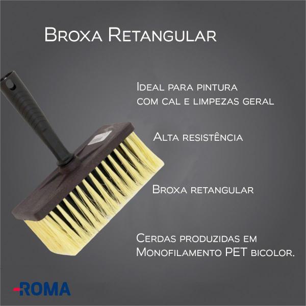 Imagem de Broxa retangular 15,5 x 5,5 cm - Roma