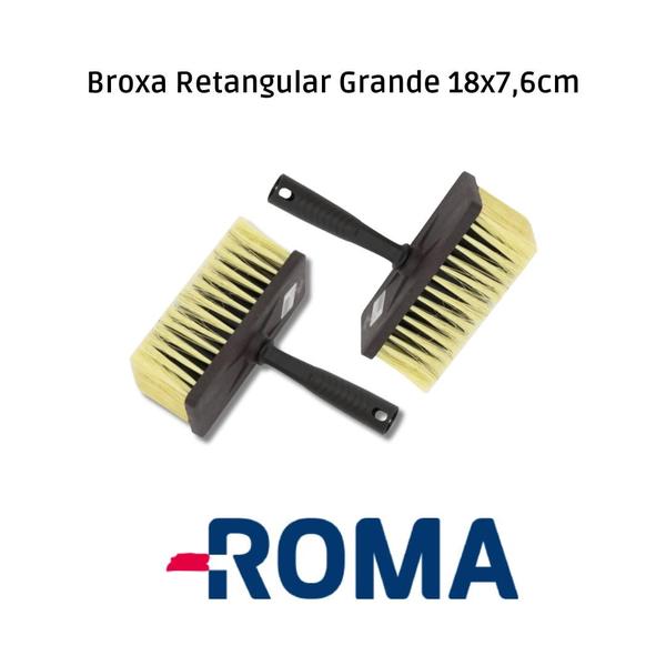 Imagem de Broxa Retangular  Grande 18x7,6cm - Roma 