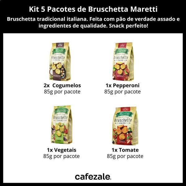 Imagem de Bruschetta Italiana, 5 Pacotes De 85G, Maretti