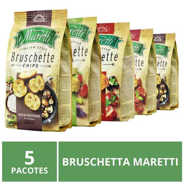 Imagem de Bruschetta Italiana Maretti, 5 Pacotes de 85g