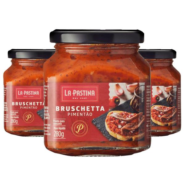 Imagem de Bruschetta La Pastina Pimentão 280G (3 Und)