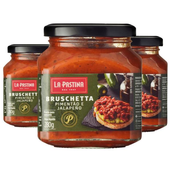 Imagem de Bruschetta La Pastina Pimentão Com Jalapeno 280G (3X)