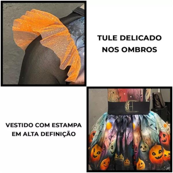 Imagem de Bruxinha PumpkinFantasia Bruxinha Pumpkin Festa Halloween