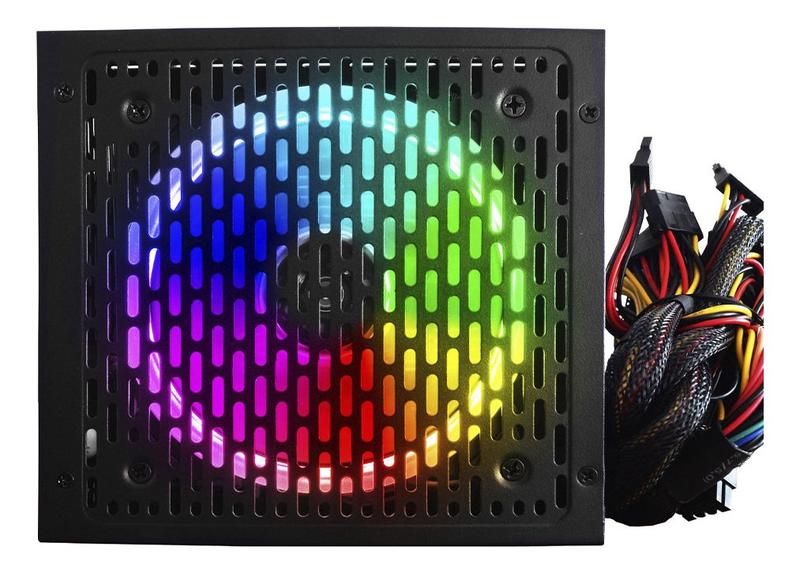 Imagem de Brx Atx Rgb 80 Plus Fonte Atx 1000w rainbow series 80+bronze cor preto