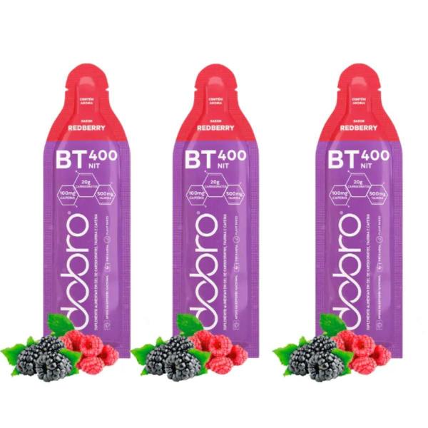 Imagem de Bt Nitrato 400 Gel 3 Sachês 30G Carboidrato Dobro Redberry