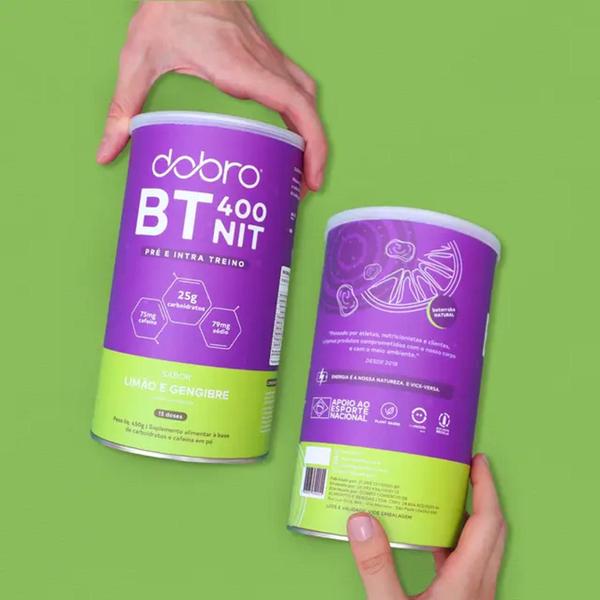 BT NITRATO PRÉ E INTRA TREINO 450g DOBRO Imagem de BT NITRATO PRÉ E INTRA TREINO 450g DOBRO