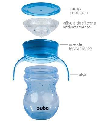 Imagem de Buba Copo 360º Com Alça Azul