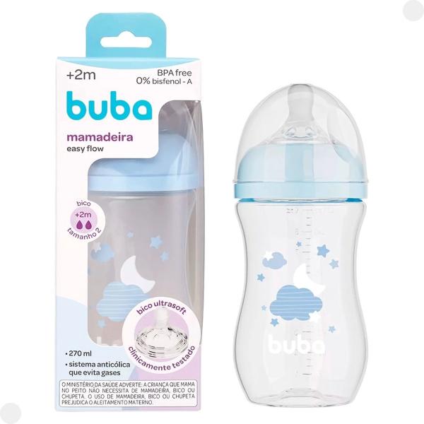 Imagem de Buba Mamadeira Easy Flow Nuvem Azul 270ml (7908103772592)