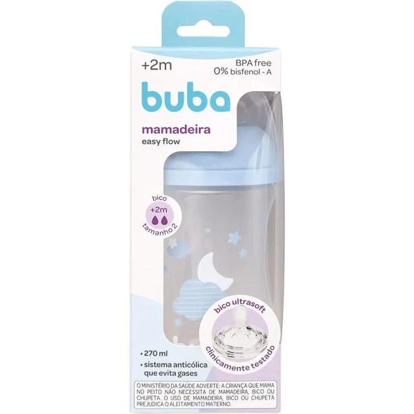 Imagem de Buba Mamadeira Easy Flow Nuvem Azul 270ml (7908103772592)