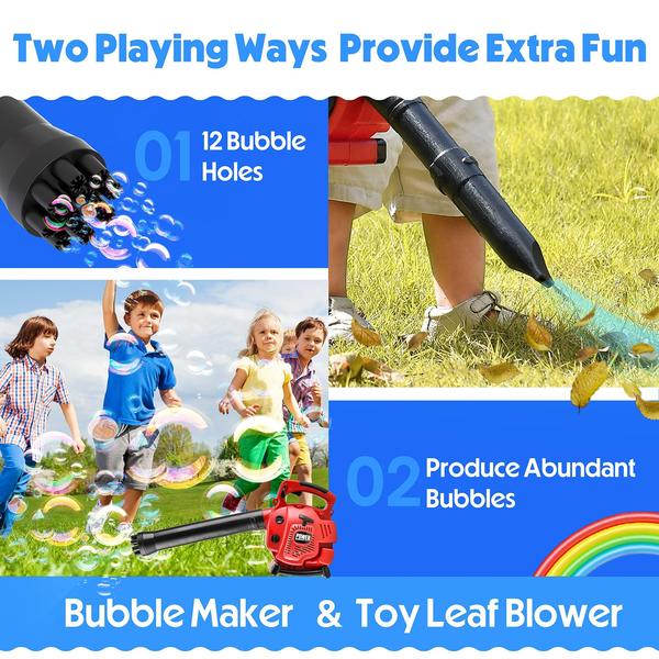 Imagem de Bubble Leaf Blower Toy Choi's Upgrade Kids com conjunto de jardinagem