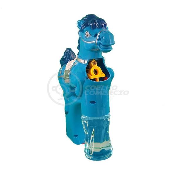 Imagem de Bubble Machine Bolhudo Brinquedo Sabão Bolhacavalo Azul