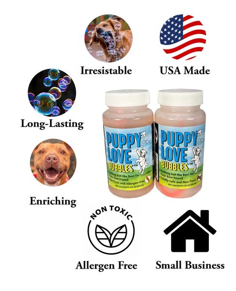 Imagem de Bubble Solution Atomic Bubbles Puppy Love, 120 ml, pacote com 2