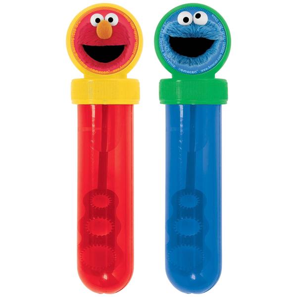 Bubble Tubes Amscan Everyday Sesame Street 30 ml (pacote com 4) Imagem de Bubble Tubes Amscan Everyday Sesame Street 30 ml (pacote com 4)