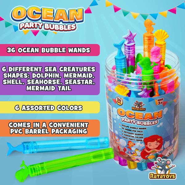 Imagem de Bubble Wands Ratatoys Ocean Party Bubbles 36 Sealife Kids