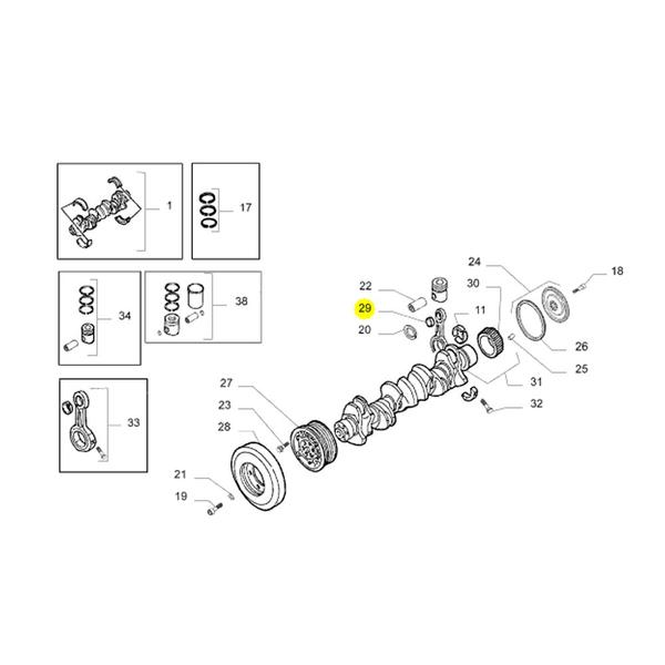 Imagem de Bucha Biela Para Iveco Cavallino - 99474543