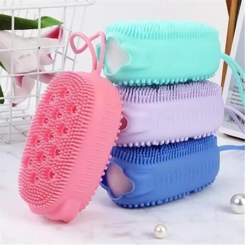 Imagem de Bucha de Banho de Silicone Massageadora para Relaxamento