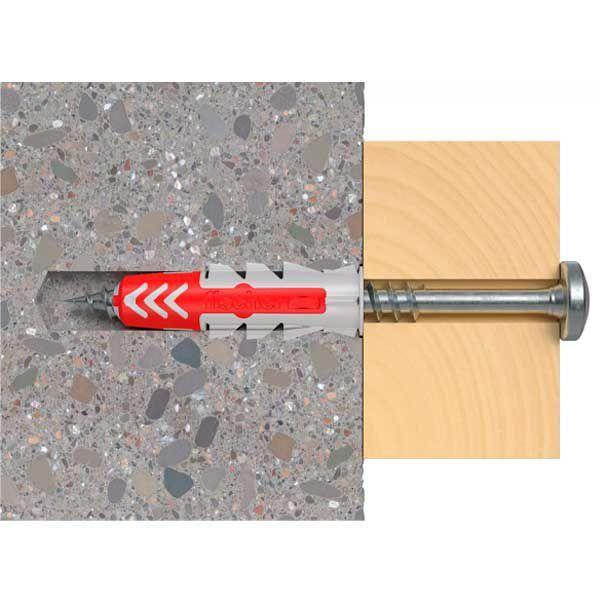 Bucha De Nylon Duopower 8mm Fischer Com Aba 50 Peças Imagem de Bucha De Nylon Duopower 8mm Fischer Com Aba 50 Peças