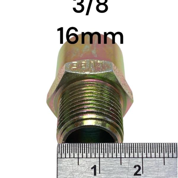 Imagem de Bucha de Redução Luva Invertida Aço Fêmea 3/8 x 3/8 Macho