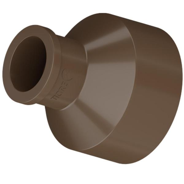 Imagem de Bucha De Redução Soldável Longa PVC Marrom Para Tubo Água Fria De 2x3/4” Polegadas 60x25mm Tigre