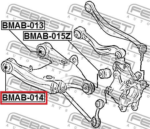 Imagem de Bucha Dianteira Agregado Tras Bmw 528i 535i 750i - Febest