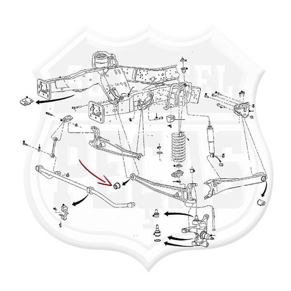 Imagem de Bucha Eixo Suspensão F250 F350 1998/2016