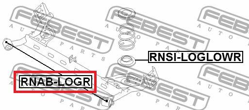 Imagem de Bucha Eixo traseiro Renault Duster Oroch Sandero - Febest