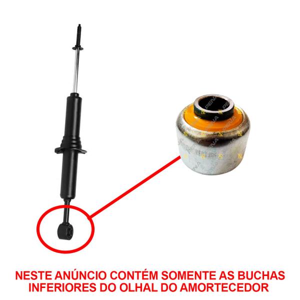 Imagem de Bucha Inferior Amortecedor Dianteiro 38mm PU Hilux 2005/2021