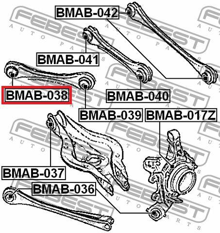 Imagem de Bucha int braço susp tras BMW 116i 118i 320i 328i - Febest