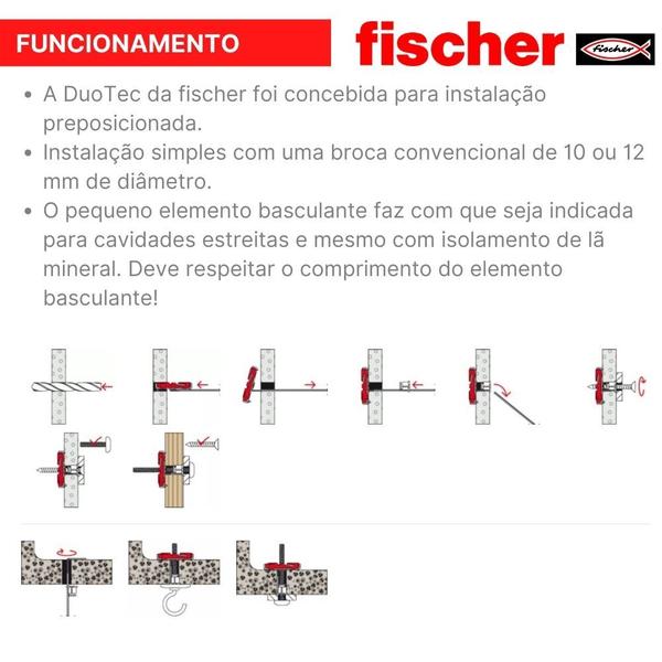 Imagem de Bucha para placa de gesso DuoTec fischer