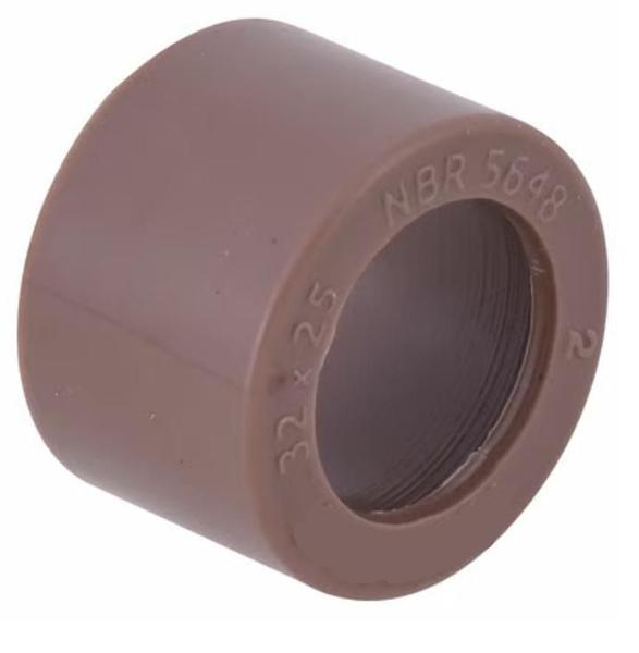 Imagem de Bucha Redução Soldável Curta 1X3/4" (32X25MM) Marrom PVC - FORTLEV