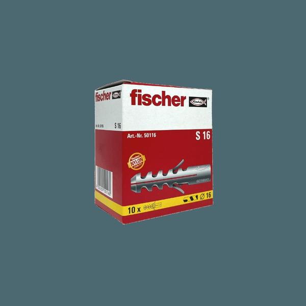 Imagem de Bucha S para concreto 16x80mm fischer Cx 10un