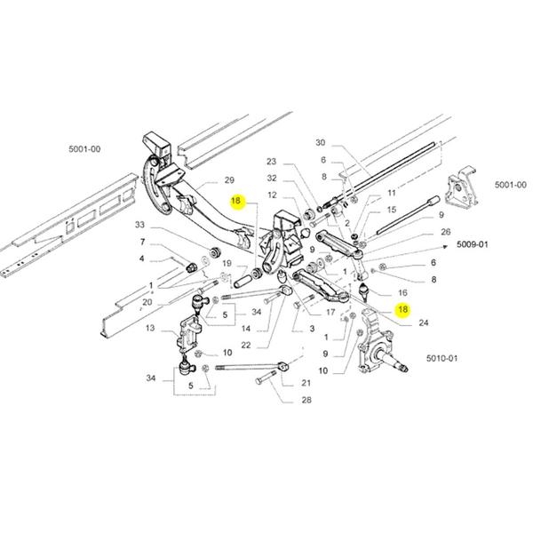 Imagem de Bucha Suspensão Dianteira Para Iveco Daily - 503642547