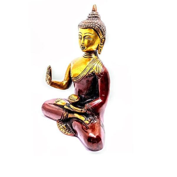 Imagem de Buda Decoração Feito De Bronze 17 Cm