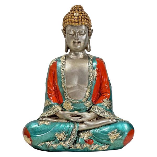 Imagem de Buda Hindu Tailandês Tibetano Estátua Decorativa Grande 22cm