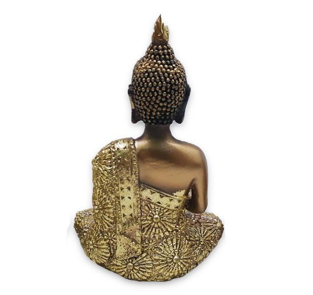 Buda Tailandês Yoga Rezando Buda Cobre Brilhante 12 cm - Flash Imagem de Buda Tailandês Yoga Rezando Buda Cobre Brilhante 12 cm