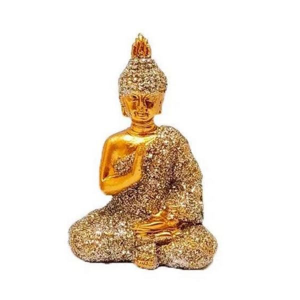 Imagem de Budas Decorativos Escultura Chakras Gold