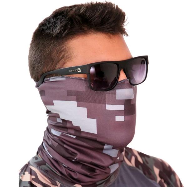 Imagem de Buff Bandana Ciclismo Pesca Uv50 - Camuflado Digital Urbano