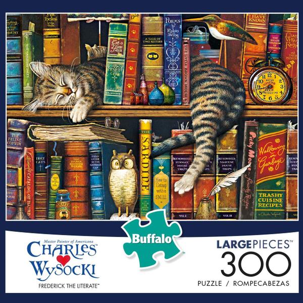 Imagem de Buffalo Games - Charles Wysocki - Frederick the Literate - 300 LARGE Piece Jigsaw Puzzle