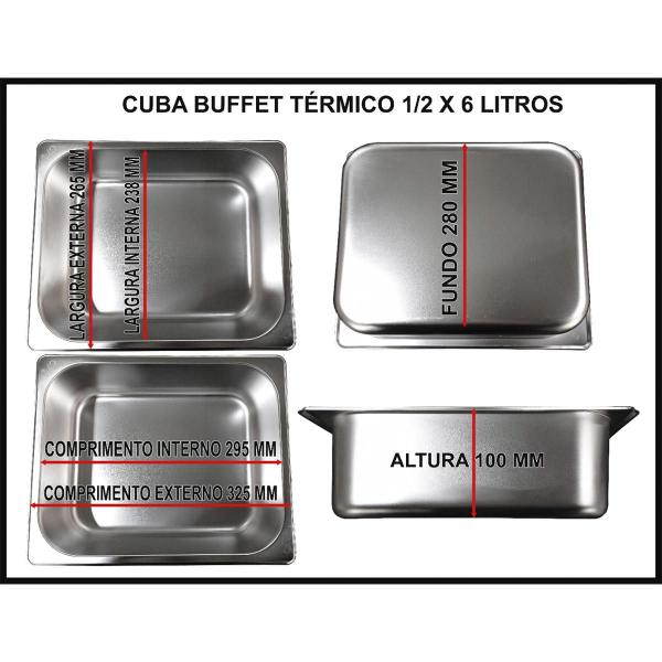 Imagem de Buffet Combinado Spolu 10 Cubas Quentes 5 Cubas Frias 220V SPL-512CO