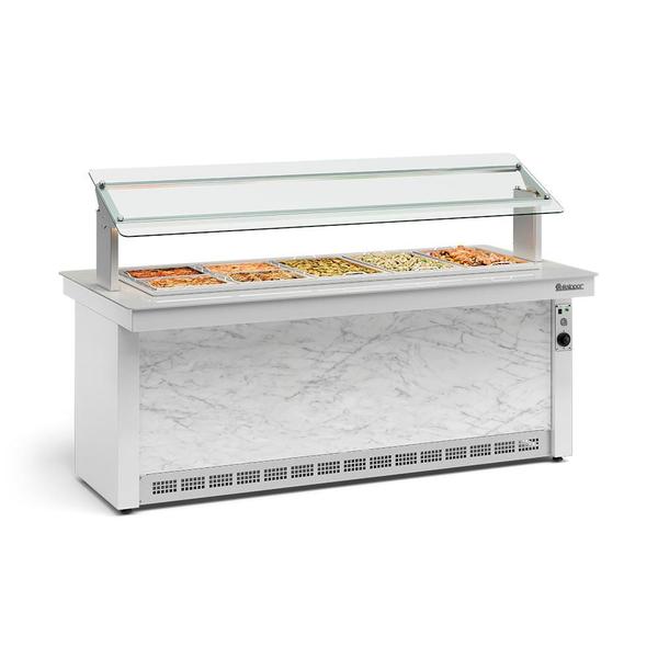 Imagem de Buffet Térmico Gelopar 5 Cubas Branco 50-60Hz 220V GBTA-200