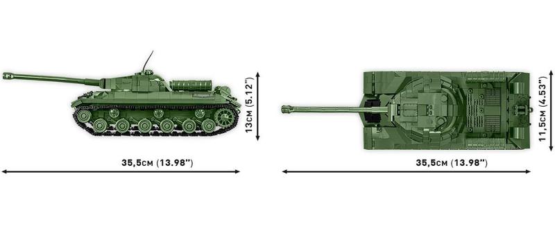 Imagem de Building Block: Coleção Histórica COBI: Tanque pesado soviético is-3 da Segunda Guerra Mundial com 1170 peças