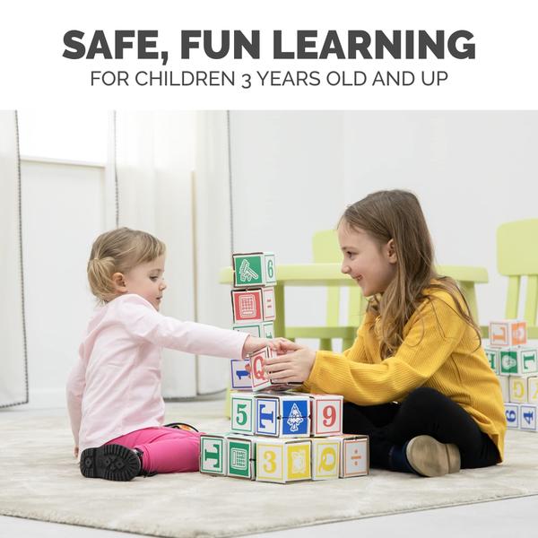 Imagem de Building Learning Blocks Bankers Box at Play ABC/123 x50