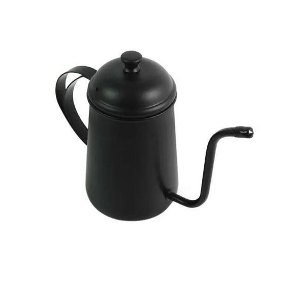 Imagem de Bule Black Preto com Tampa Bico Fino Alça Ergonômica 700ml Mimo Style