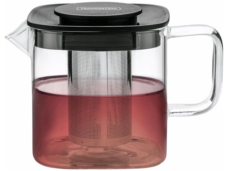 Bule de Chá com Infusor de Vidro 600ml Tramontina 61762090 Bule de Chá com Infusor de Vidro 600ml Tramontina 61762090