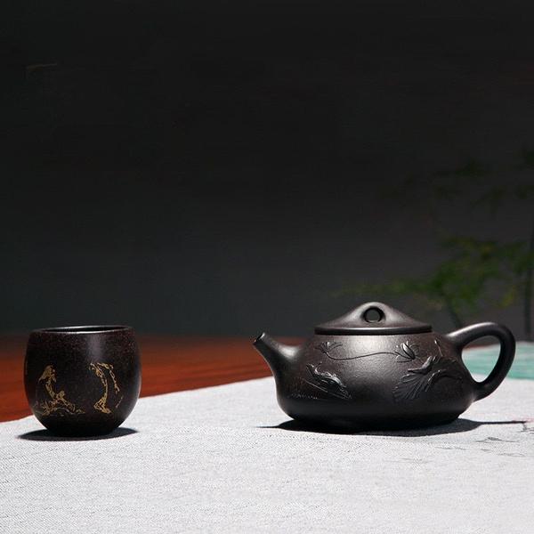 Imagem de Bule de Chá Kung Fu 220ML com Filtro de Bola e Teaware Criativo